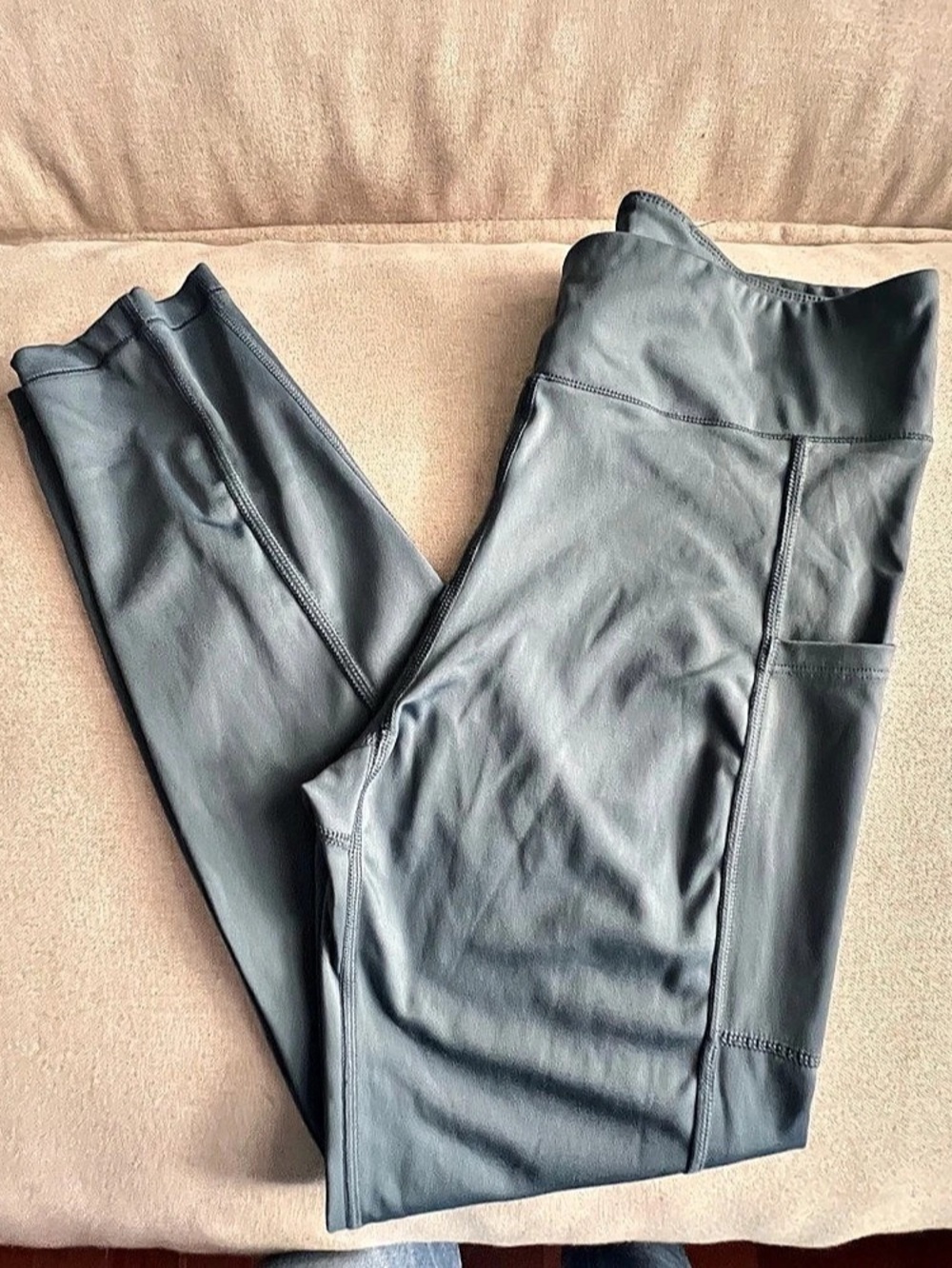 Aeropostale High-Rise Pocket Leggings slate blue Large